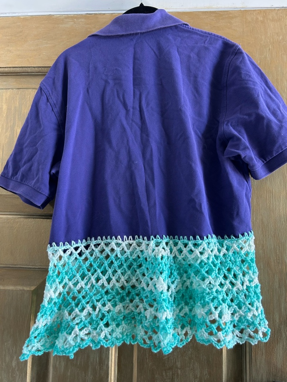 Upcycled crochet‎ polo - Picture 5 of 5